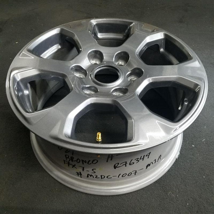 17" FORD BRONCO 21 17x7-1/2 aluminum 5 spoke gray carbized Original OEM Wheel Rim