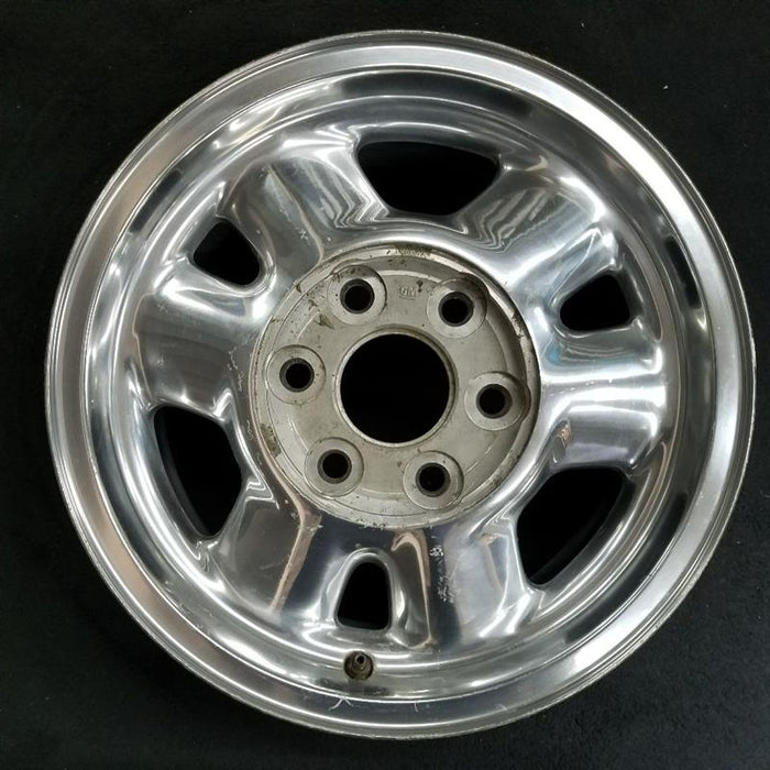 16" SIERRA 1500 PICKUP 99 16x7" aluminum 6 spoke rounded spokes polished opt QC3 Original OEM Wheel Rim