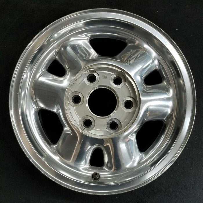 16" SIERRA 1500 PICKUP 99 16x7" aluminum 6 spoke rounded spokes polished opt QC3 Original OEM Wheel Rim