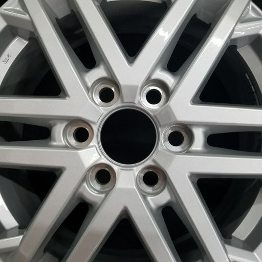 18" SEQUOIA 23-24 18x7.5 6 double spoke silver Original OEM Wheel Rim - Angle View