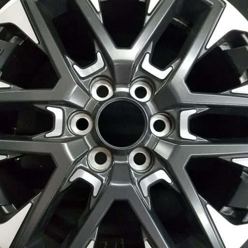 20" SEQUOIA 23-24 20x8 open spoke 6 spoke matte black Original OEM Wheel Rim - Angle View