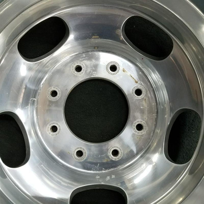 17" FORD F350SD PICKUP 05-16 17x6-1/2 DRW 5 oval openings forged polished aluminum rear outer Original OEM Wheel Rim