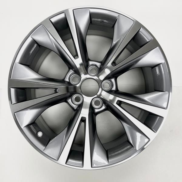 SET OF 4 Brand New 18" 18x7.5 Alloy Wheels For Toyota Hinghlander 2014-2019 Machined Gray OEM Quality Replacement Rim