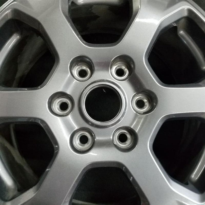 17" BRONCO 21-24 17x7.5 aluminum 6 spoke gray carbized Original OEM Wheel Rim - Angle View