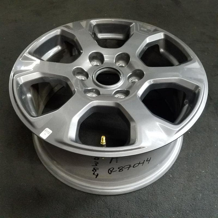 17" BRONCO 21-24 17x7.5 aluminum 6 spoke gray carbized Original OEM Wheel Rim - Side Profile