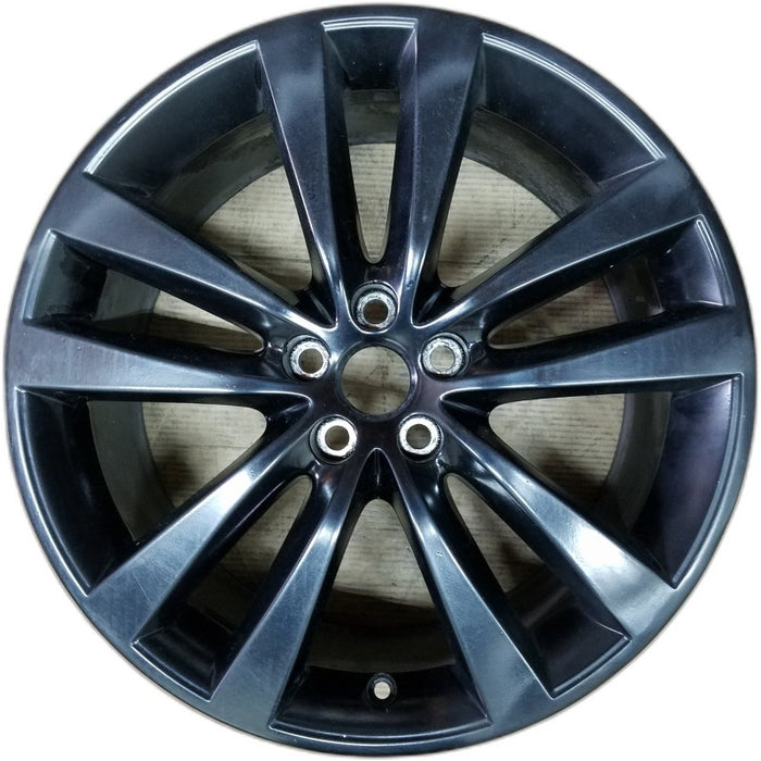 19" JAGUAR XE 17-20 19x8-1/2 alloy 5 split spoke black Original OEM Wheel Rim