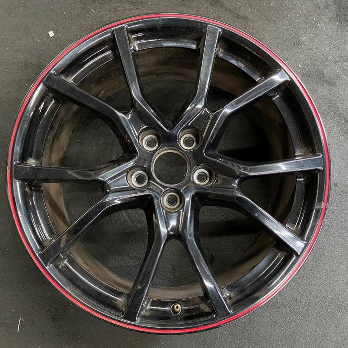 20" ACURA CIVIC 17-20 20x8-1/2 alloy Type R gloss black red stripe Original OEM Wheel Rim