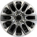 20" SEQUOIA 23-24 20x8 open spoke 6 spoke matte black Original OEM Wheel Rim - Front View