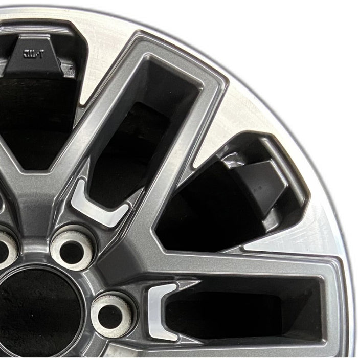 20" SEQUOIA 23-24 20x8 open spoke 6 spoke matte black Original OEM Wheel Rim - Side Profile
