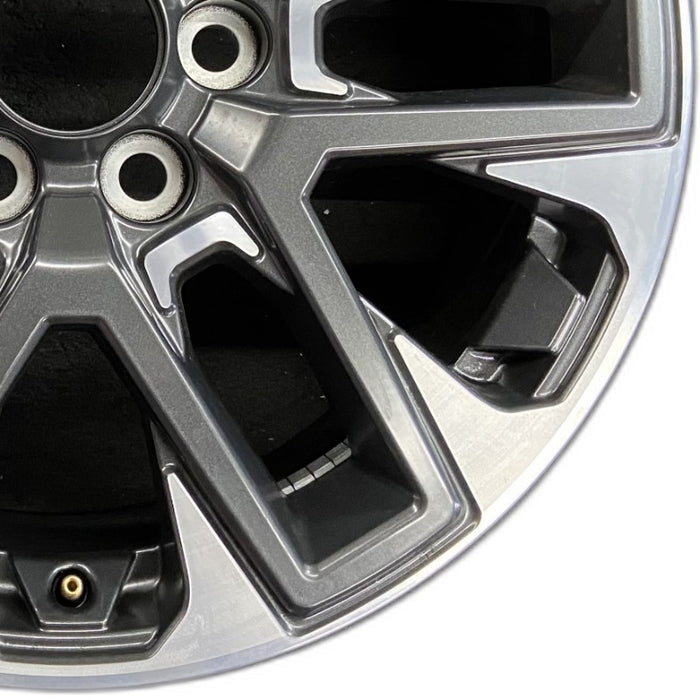20" SEQUOIA 23-24 20x8 open spoke 6 spoke matte black Original OEM Wheel Rim - Close-Up Detail