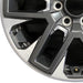 20" SEQUOIA 23-24 20x8 open spoke 6 spoke matte black Original OEM Wheel Rim - Back View