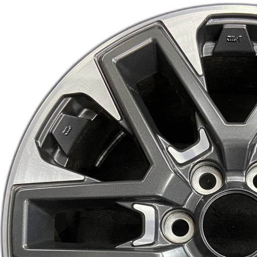 20" SEQUOIA 23-24 20x8 open spoke 6 spoke matte black Original OEM Wheel Rim - Angle View