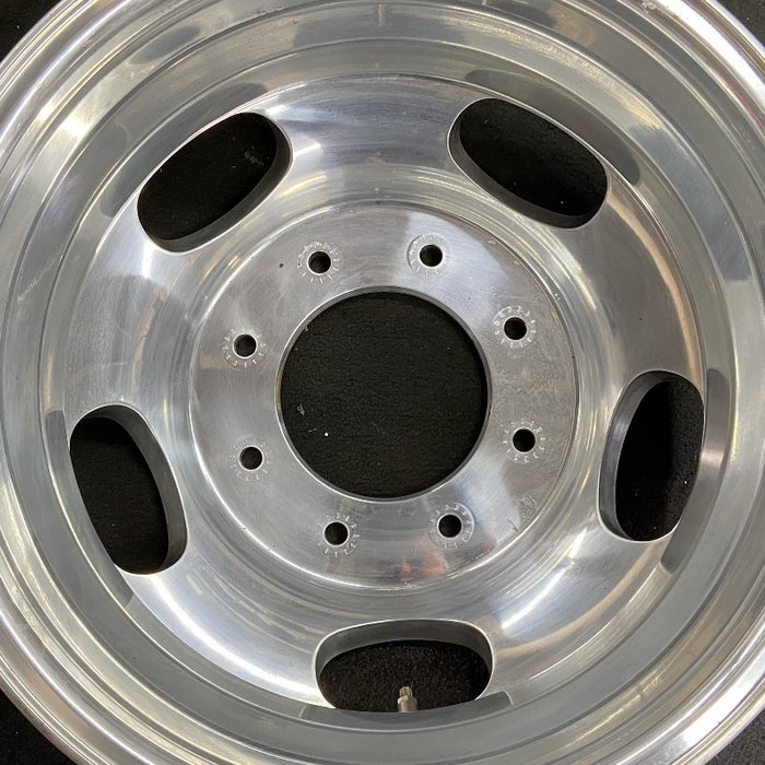 17" FORD F350SD PICKUP 05-16 17x6-1/2 DRW 5 oval openings forged polished aluminum rear outer Original OEM Wheel Rim