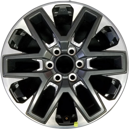 20" SEQUOIA 23-24 20x8 open spoke 6 spoke matte black Original OEM Wheel Rim - Front View