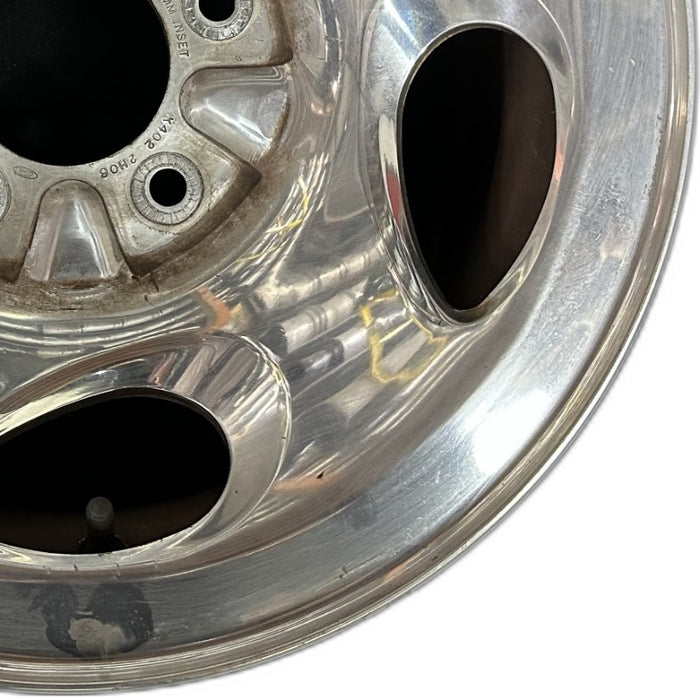 16" FORD F150 PICKUP 00 14mm lug 16mm hole 16x7 aluminum 5 swirl spokes Original OEM Wheel Rim