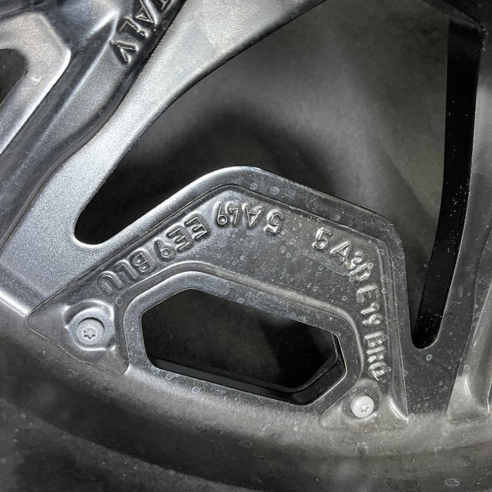 22" BMW IX 22 22x9-1/2 5 Y spoke black with gray inserts Original OEM Wheel Rim