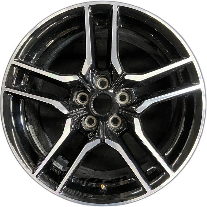 18" MUSTANG 18-23 18x8 aluminum 10 spoke 5 split spoke Original OEM Wheel Rim - Front View
