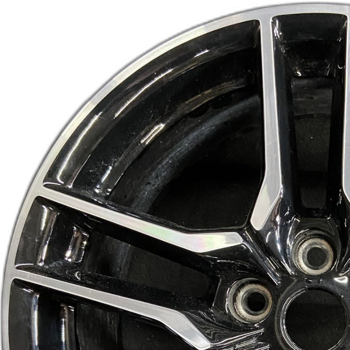 18" MUSTANG 18-23 18x8 aluminum 10 spoke 5 split spoke Original OEM Wheel Rim - Angle View