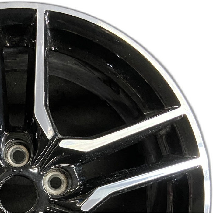 18" MUSTANG 18-23 18x8 aluminum 10 spoke 5 split spoke Original OEM Wheel Rim - Side Profile