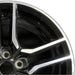 18" MUSTANG 18-23 18x8 aluminum 10 spoke 5 split spoke Original OEM Wheel Rim - Side Profile