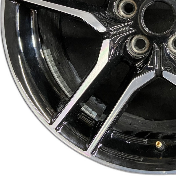 18" MUSTANG 18-23 18x8 aluminum 10 spoke 5 split spoke Original OEM Wheel Rim - Back View
