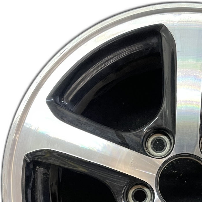 15" ACURA CIVIC 15 15x6 alloy exposed lug nuts 5 spoke black inlay Original OEM Wheel Rim