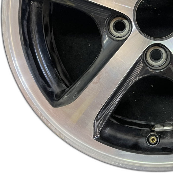 15" ACURA CIVIC 15 15x6 alloy exposed lug nuts 5 spoke black inlay Original OEM Wheel Rim