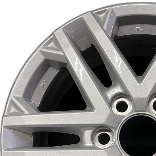 18" SEQUOIA 23-24 18x7.5 6 double spoke silver Original OEM Wheel Rim - Angle View