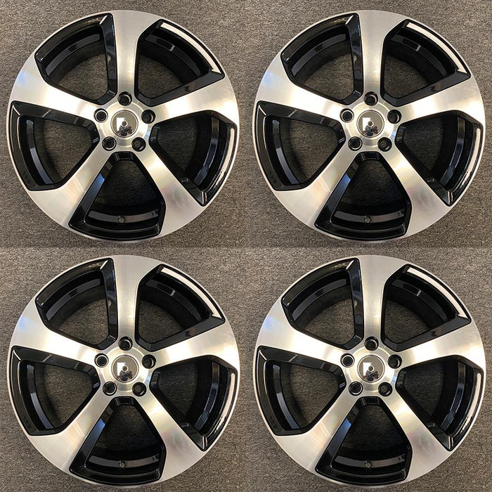 For VOLKSWAGEN GOLF GTI Brand New Set of 4 18x7.5 Alloy Wheel 2014-2020 Machined Black OEM Design Wheel 18” Replacement Rim