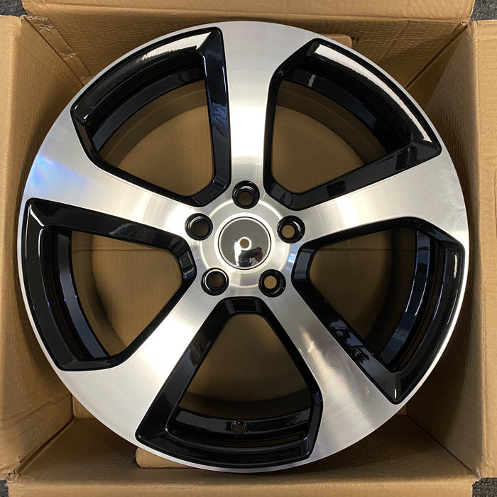 For VOLKSWAGEN GOLF GTI Brand New Single 18x7.5 Alloy Wheel 2014-2020 Machined Black OEM Design Wheel 18” Replacement Rim
